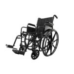 Silla de ruedas con descansapies sencillos